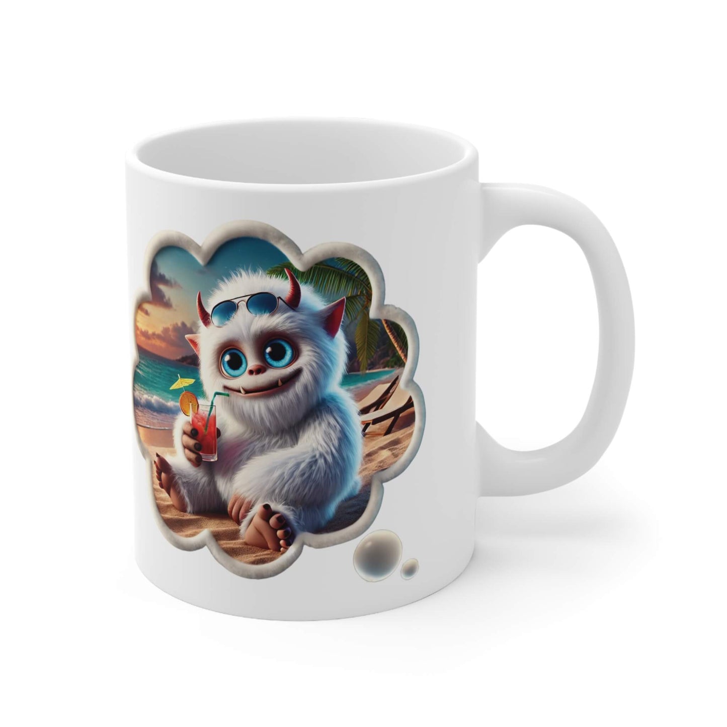 ORCA Keramik - Motivtasse Yeti: Bürokratie - Ick liebe Dir. , 11oz