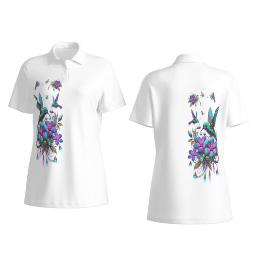 Golf Polo-Shirt Kolibri aus Jersey für Damen