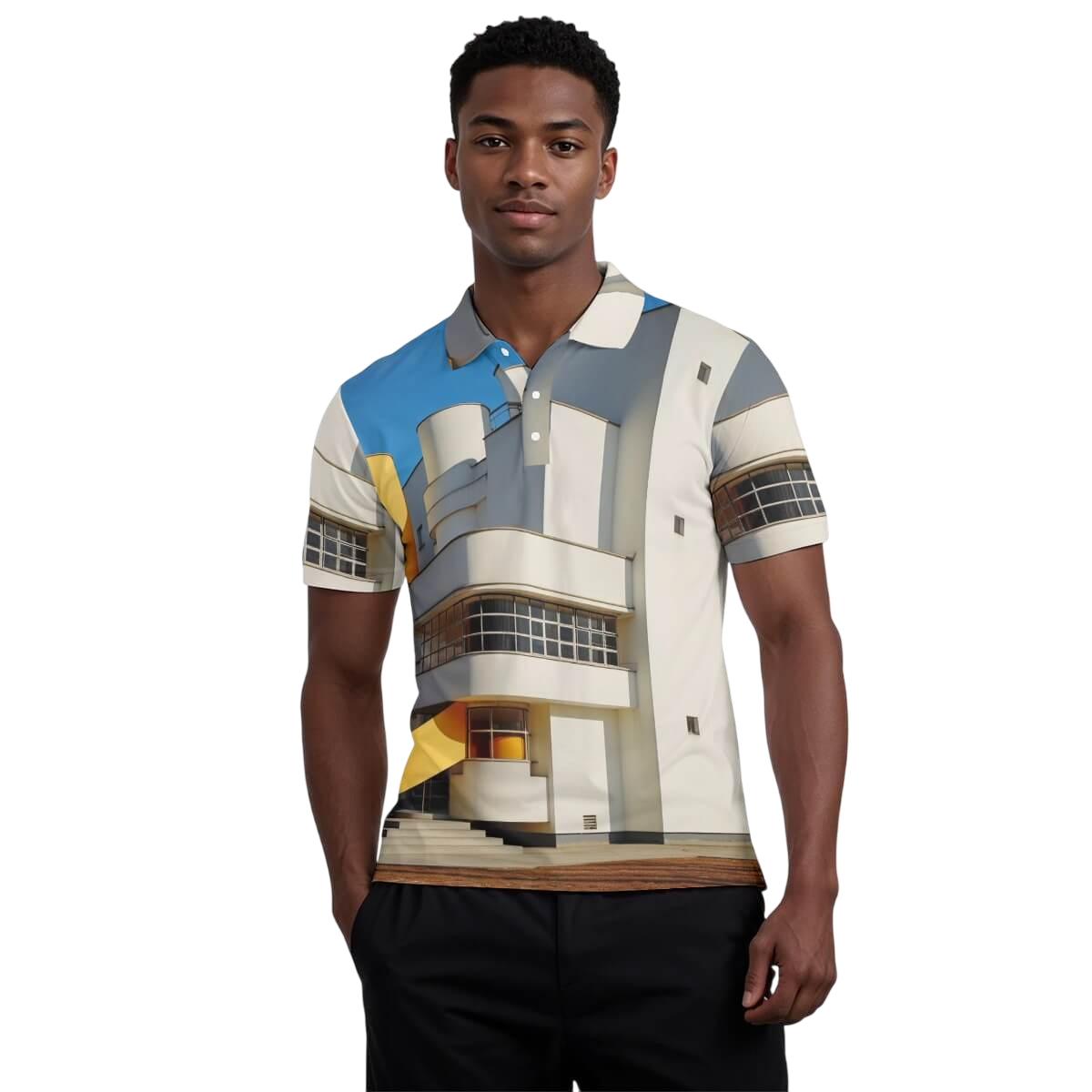 Jersey Golf Polo-Shirt für Herren | Architektur-Design