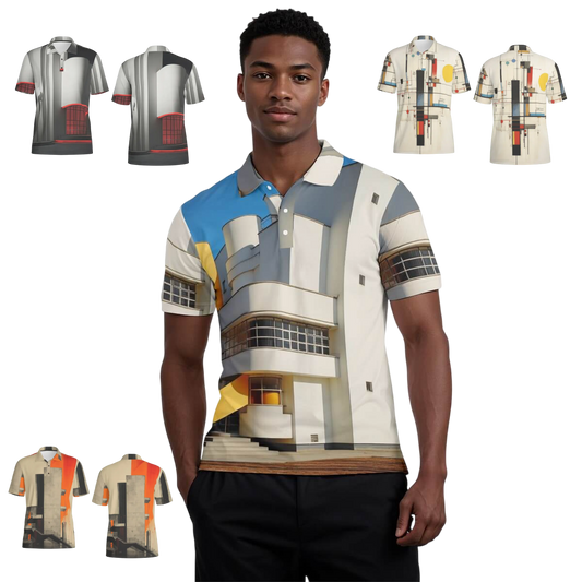Jersey Golf Polo-Shirt für Herren | Architektur-Design
