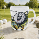 Golf Tasse Ich bin dann mal weg am Grün vorm Clubhaus