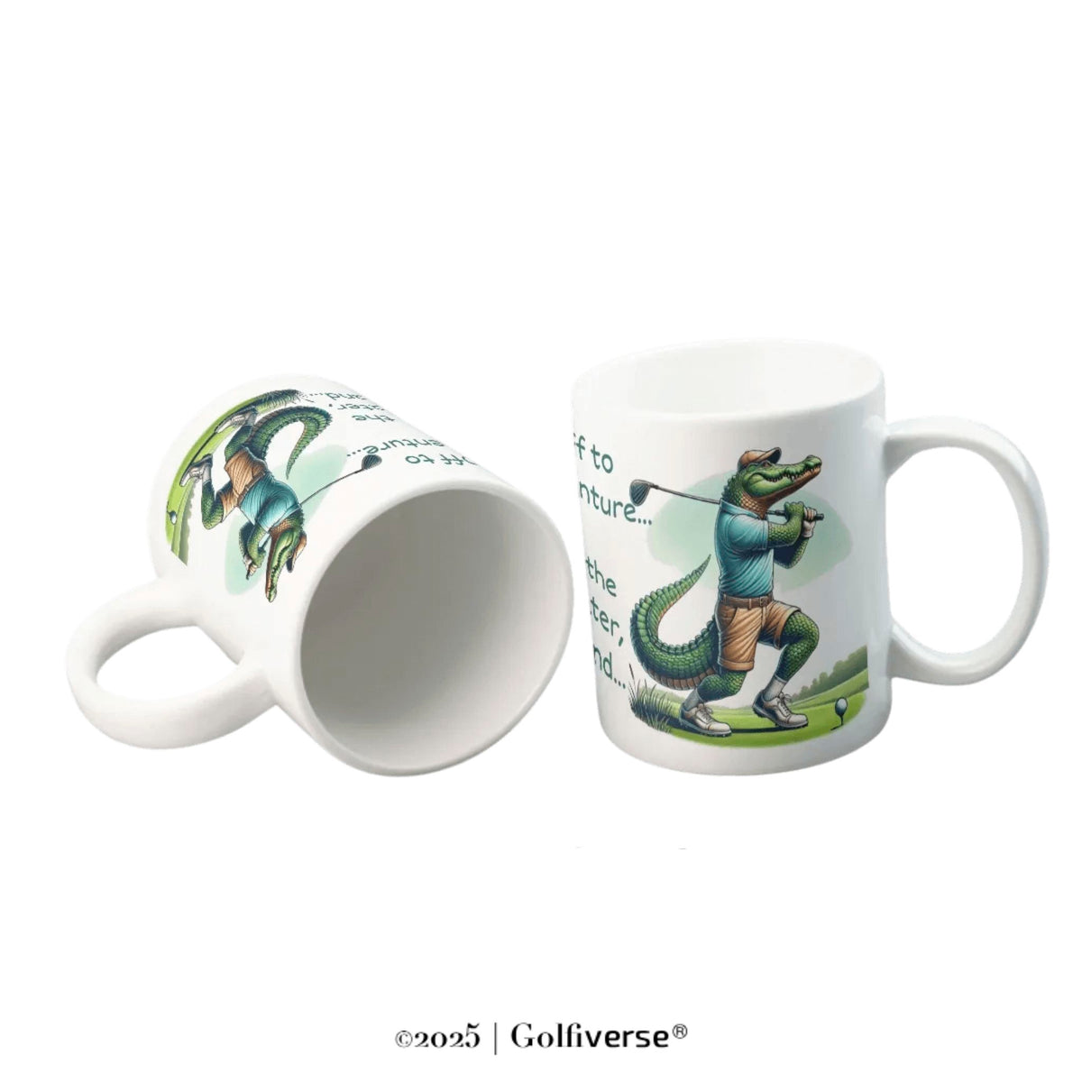 Golfender_Alligator_Kaffeebecher_aus Keramik-von Golfiverse mit Orca-Beschichtung