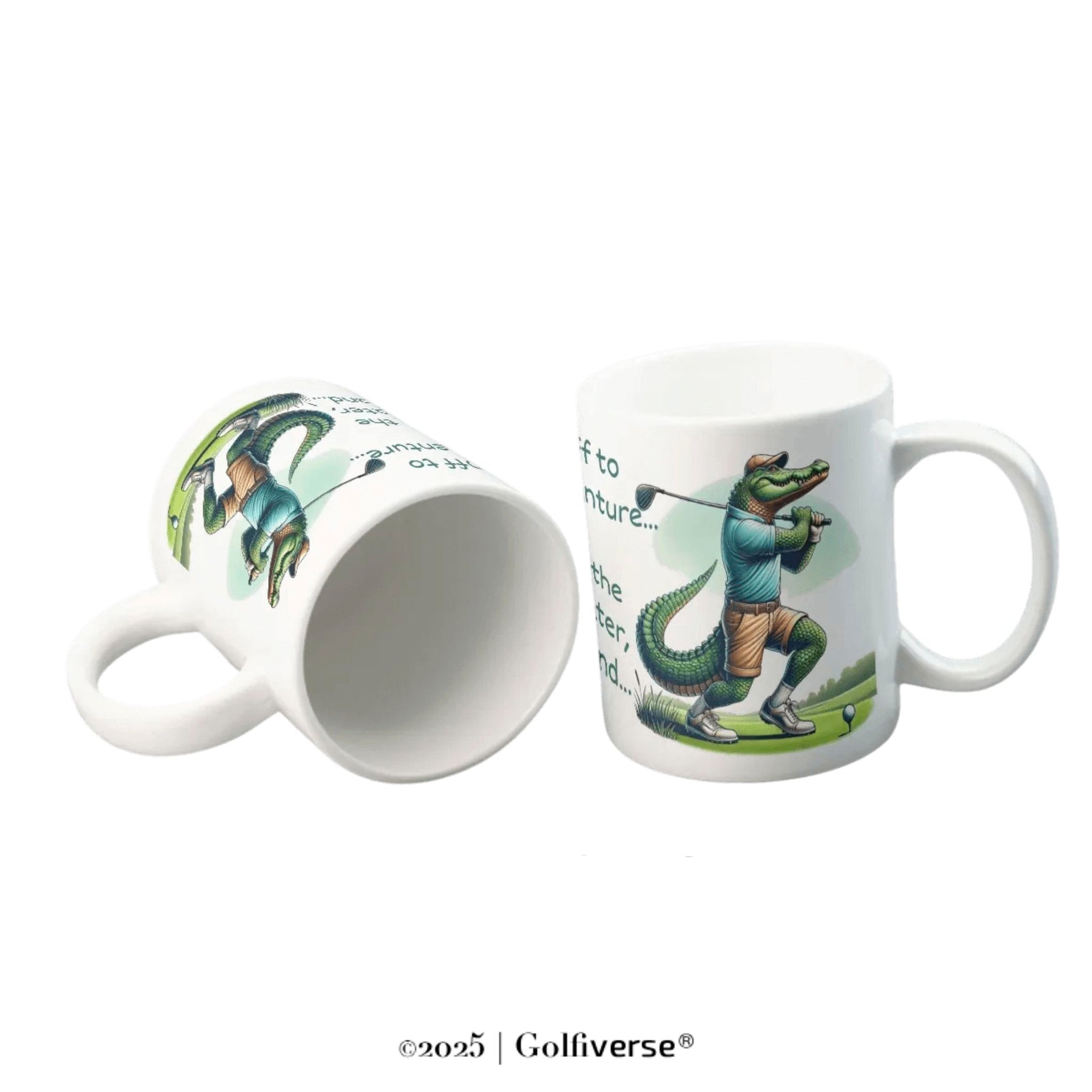 Golfender_Alligator_Kaffeebecher_aus Keramik-von Golfiverse mit Orca-Beschichtung