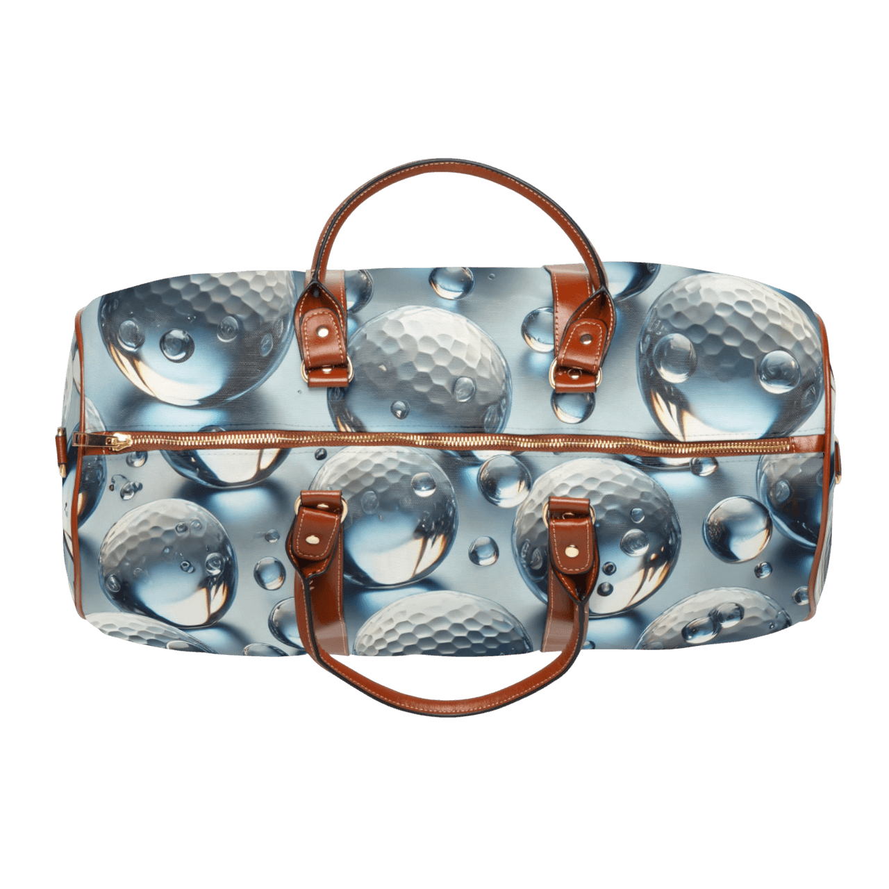 Elegante wasserdichte Freizeit- und Reisetasche: Golfballdesign in 3D-Optik